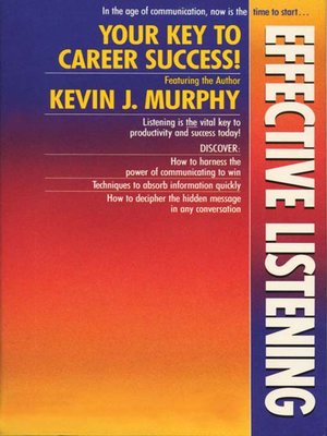 cover image of Effective Listening